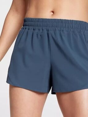Calia Infinity Run Women’s Mid-Rise Athletic Shorts — Slate Blue Size XL